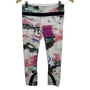 Lululemon High Times Colorful Cropped Leggings Women Size 4